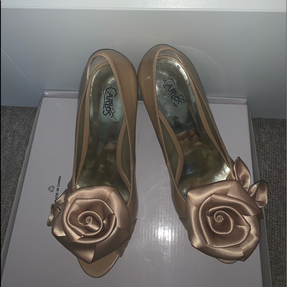 Carlos Cream Platform Heels